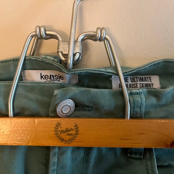 Kensie Jeans Vintage Luxe Women's Ultimate‎ High Rise Skinny Light Green - Picture 2 of 6